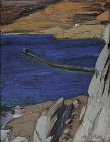 Nikos Lytras, Le Phare, 1925-1927, oil on canvas, 52 x 42 cm, The National Gallery-Alexandros Soutzos, Athens
