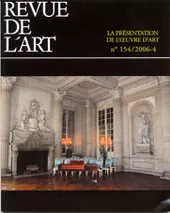 La présentation de l’œuvre d’art