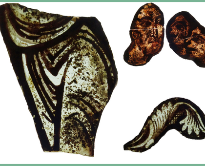 Fragments de vitraux provenant de l’abbaye Saint-Florent de Saumur