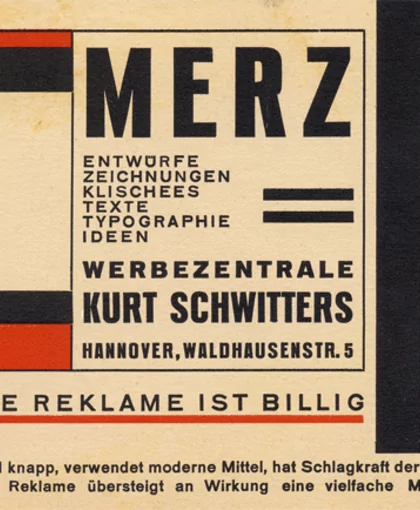 Kurt Schwitters, Merz Werbezentrale (Centrale publicitaire Merz), 1925-27, Hanovre, Sprengel Museum, photogr. : Herling/Herling/Werner